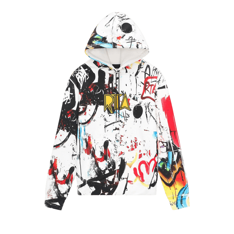 RtA Dion Hoodie "White Graffiti"