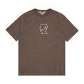Brain Dead Heavyweight 3D Logohead Tee "Brown"