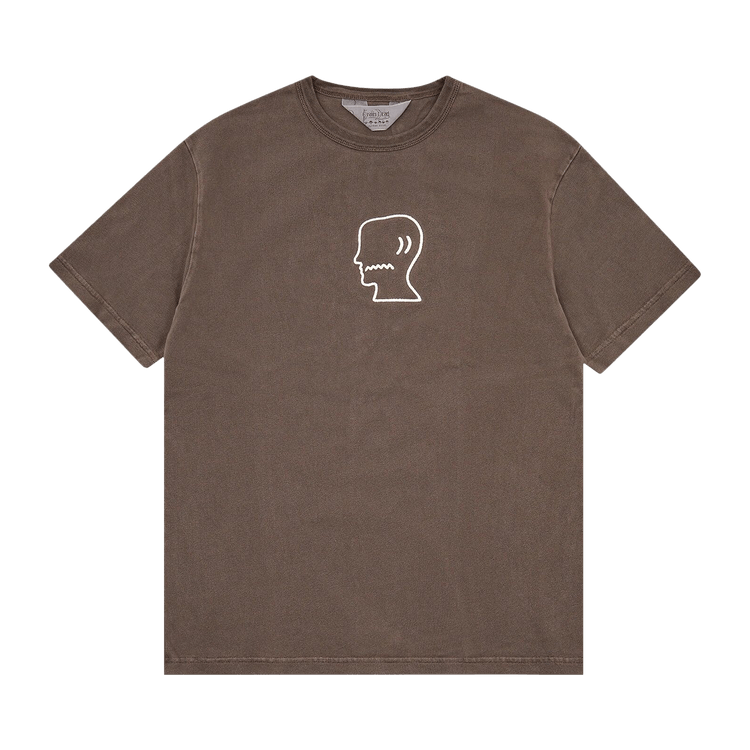 Brain Dead Heavyweight 3D Logohead Tee "Brown"