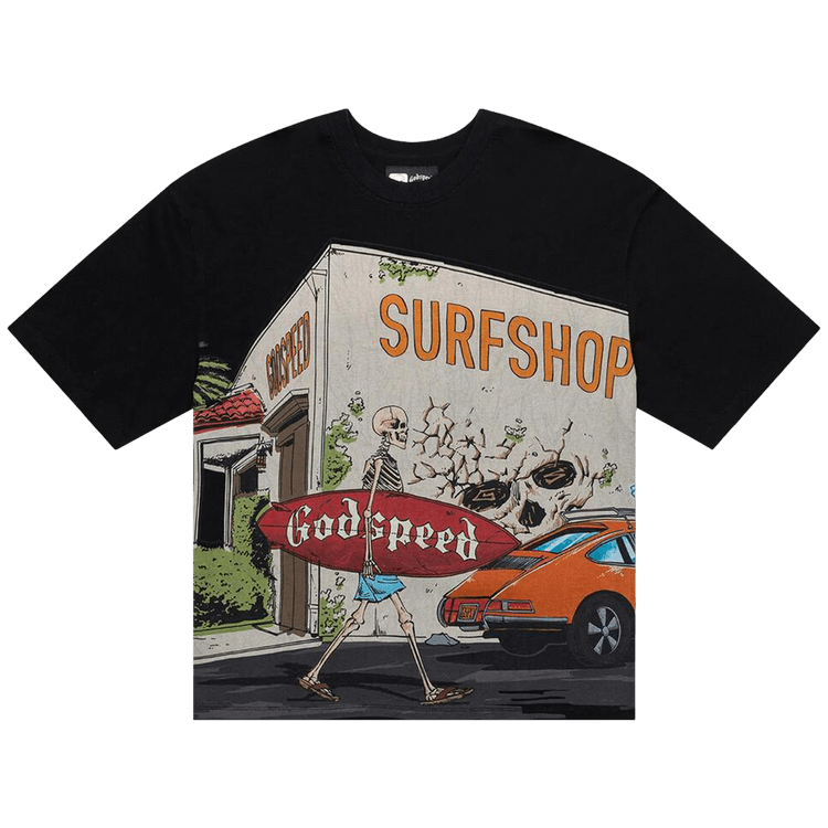 Godspeed Surf Shop Tee "Black"