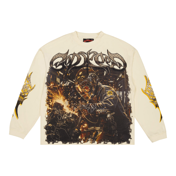 Godspeed Steel Sharpens Steel Long-Sleeve T-Shirt "Purple"