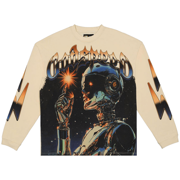 Godspeed Sputnik Long-Sleeve T-Shirt "Bone"