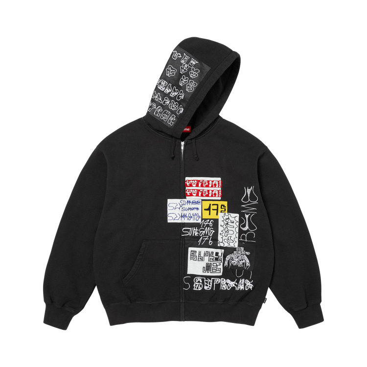 Supreme 176 Zip Up Hooded Sweatshirt "Black"