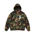 Supreme S Logo Zip Up Hooded Sweatshirt "Woodland Camo"