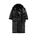 Ottolinger Shearling Oversize Split Coat "Black"
