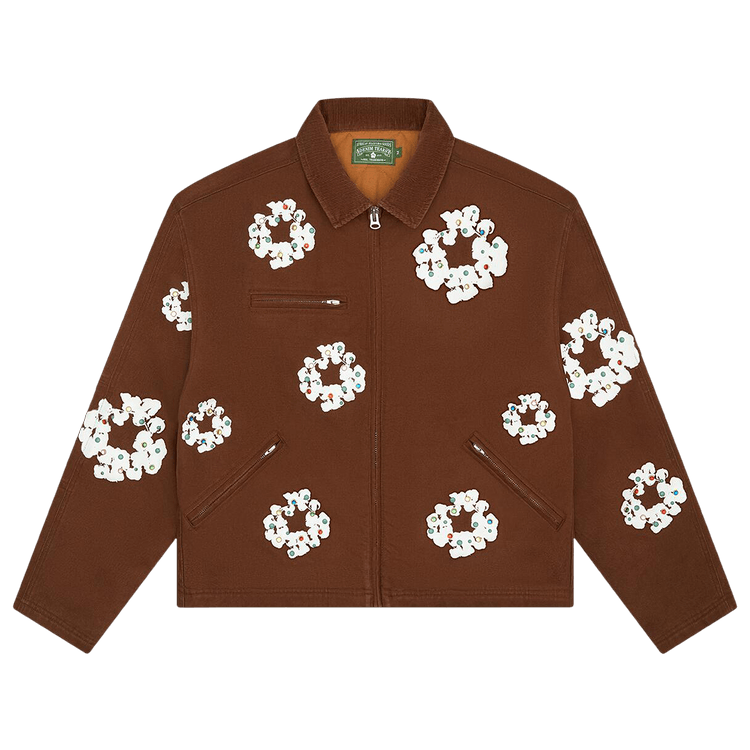 Denim Tears Cotton Wreath Canvas Work Jacket "Brown"