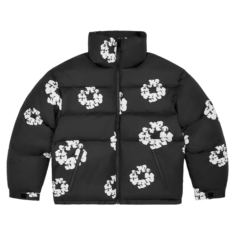 Denim Tears Cotton Wreath Puffer Jacket "Black"