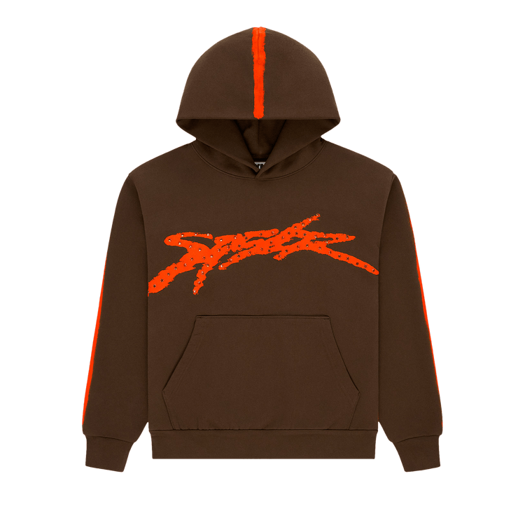 Sp5der Screaming Eagle Hoodie "Brown"