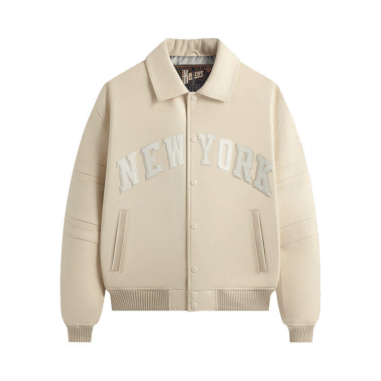 Kith x Avirex For The New York Knicks Patrick Ewing Legend Jacket "Sandrift"