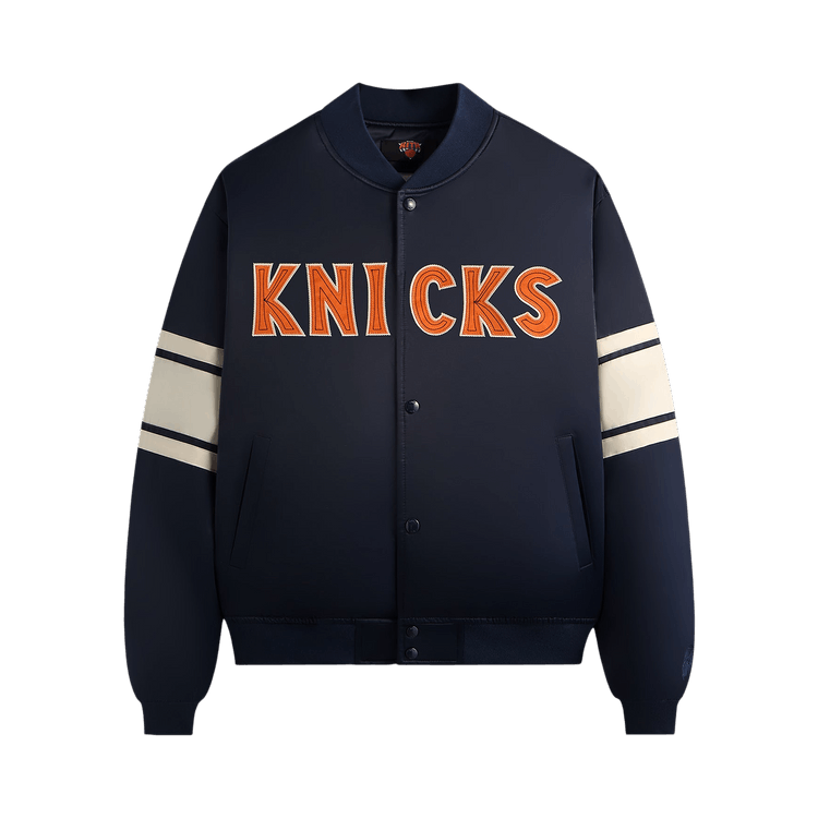 Kith For The New York Knicks Classic Satin Bomber Jacket "Nocturnal"