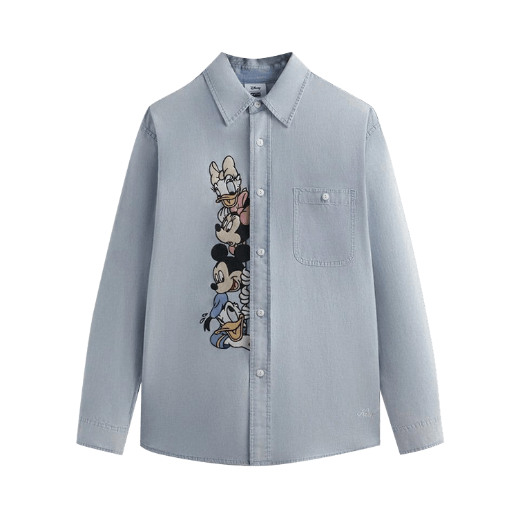 Kith x Disney Mickey & Friends Chambray Apollo Shirt "Light Indigo"