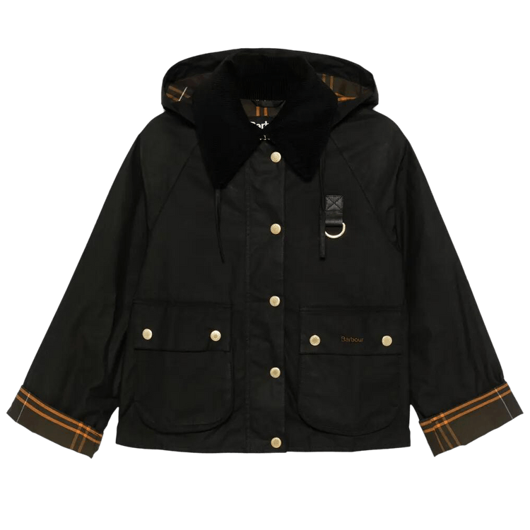 Barbour Reighton Wax Jacket "Black/Classic"
