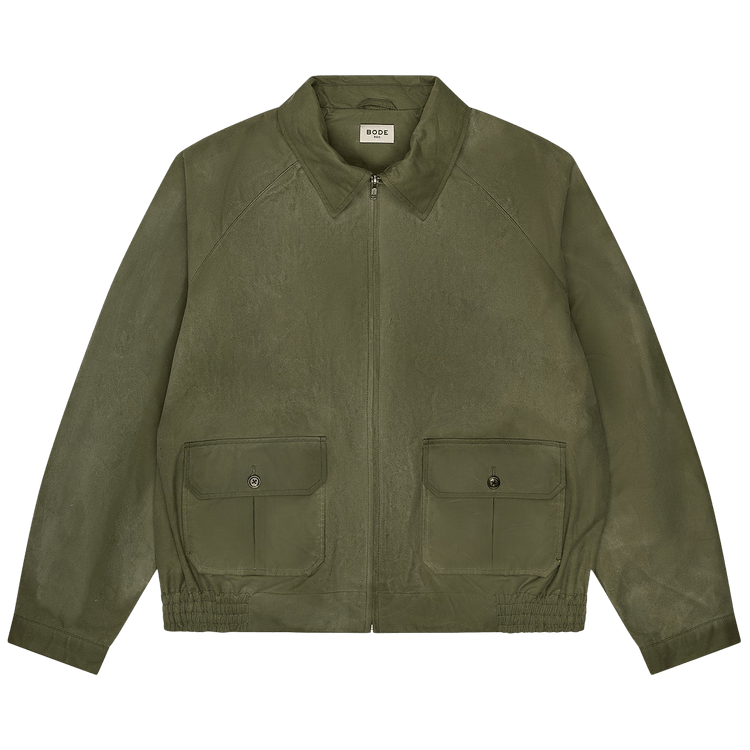 Bode Waxed Coach's Jacket 'Light Green'
