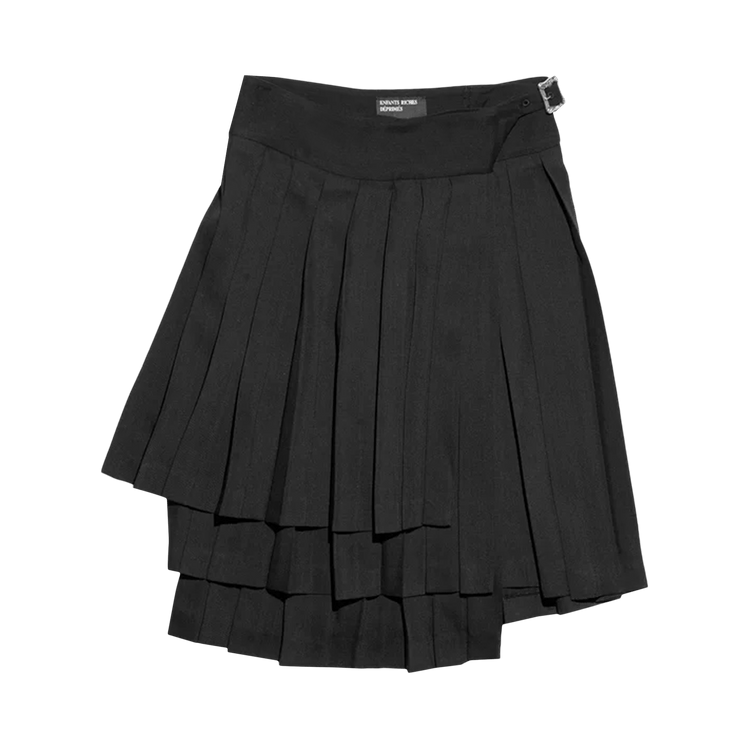 Enfants Riches Déprimés Tiered Pleated Skirt "Black"