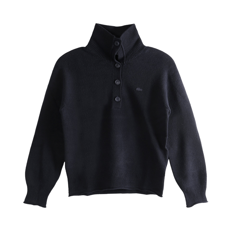 Lacoste Carded Wool High Neck Sweater "Navy Blue"