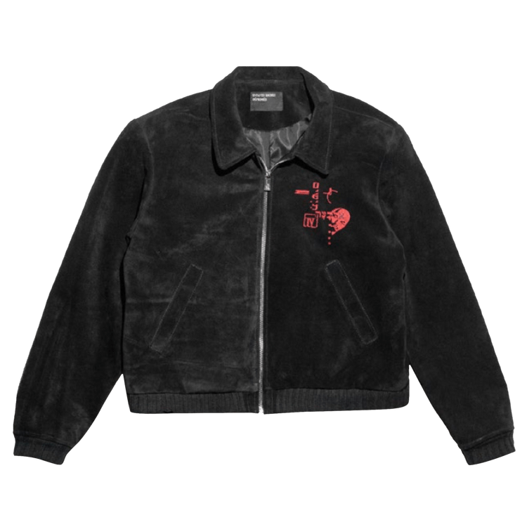 Enfants Riches Déprimés Suede Constructivist Jacket "Black"