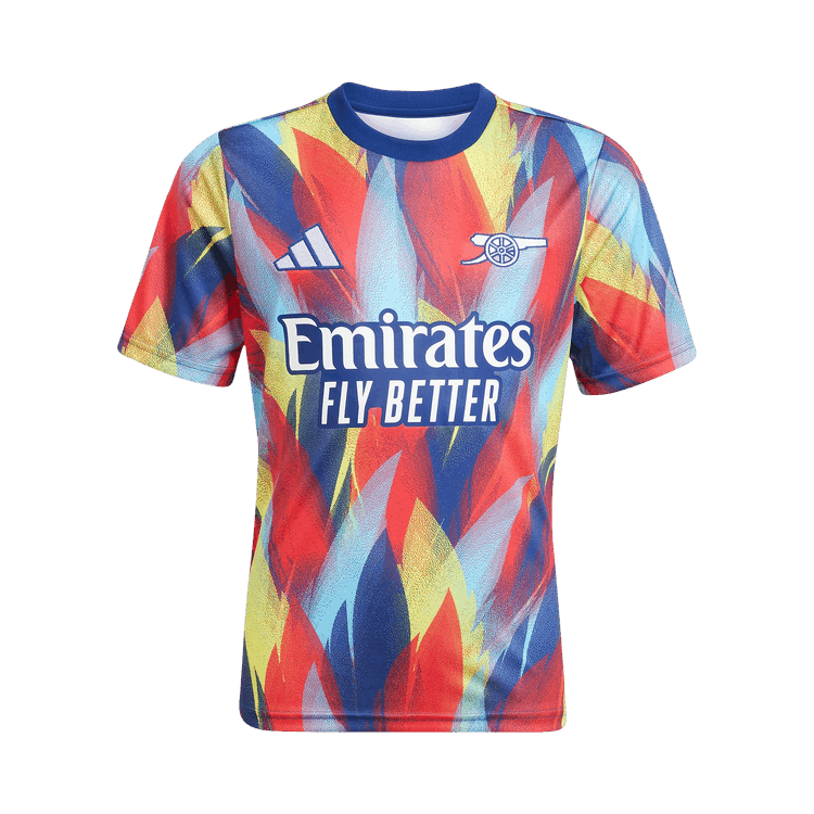 Adidas Arsenal 25/26 Pre-Match Jersey "Victory Blue/Pure Ruby/Bright Yellow/Bright Cyan"