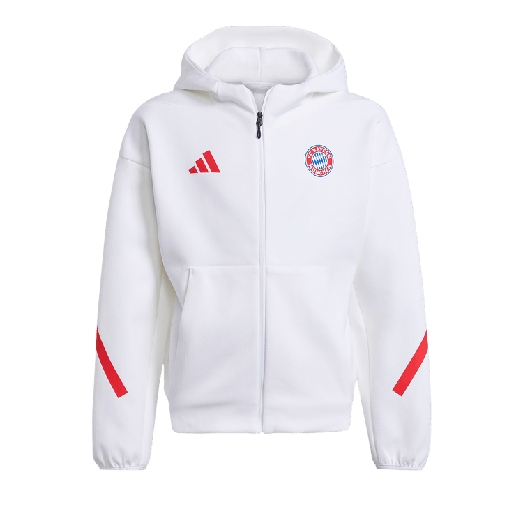 Adidas FC Bayern Z.N.E. Anthem Jacket "White/Black"