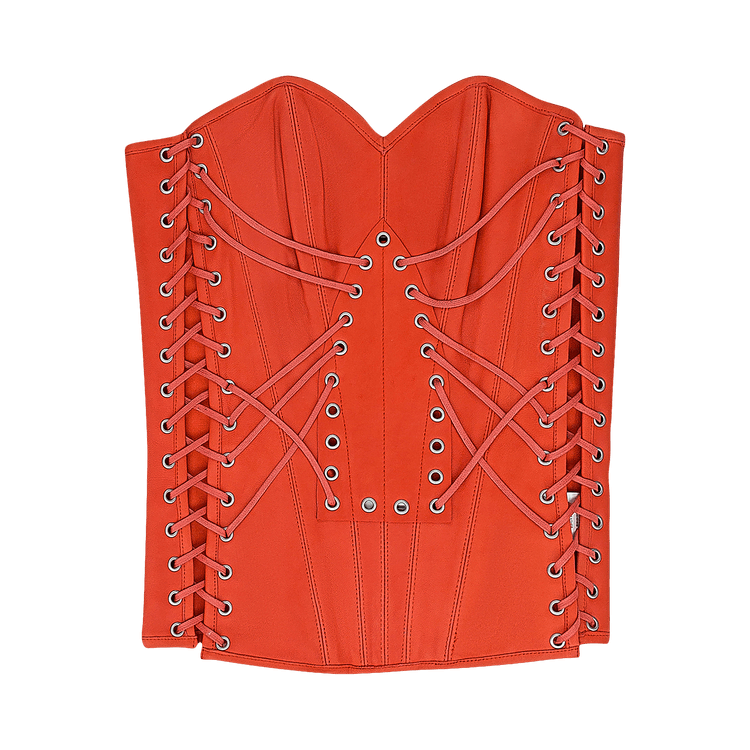 Who Decides War Window Longline Corset "Orange"