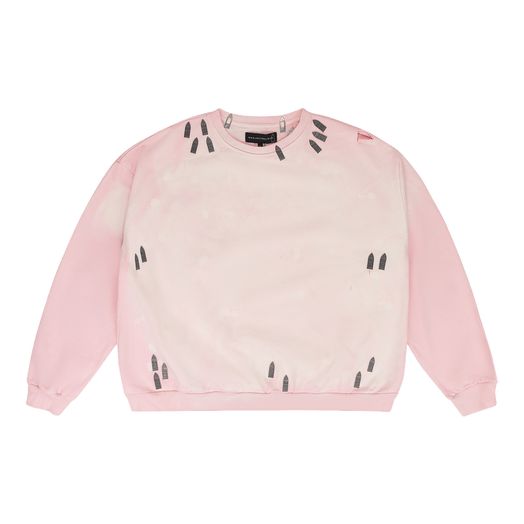 Who Decides War Hardware Crewneck Sweatshirt "Pink"