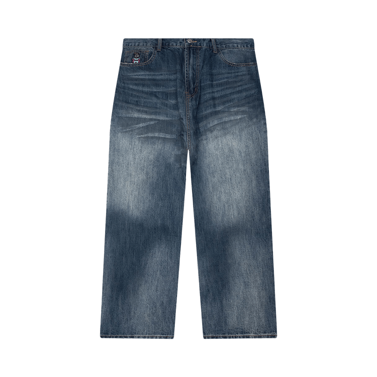 KidSuper Washed Doves Denim Jeans "Blue"