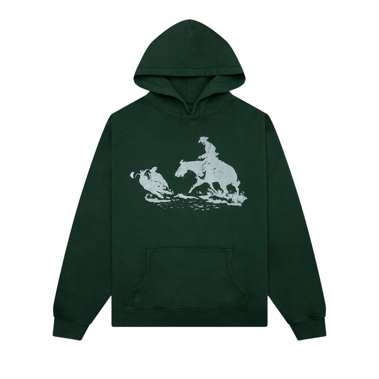 One Of These Days Drifting Back Hooded Sweatshirt "Hard Washed Forest Green"