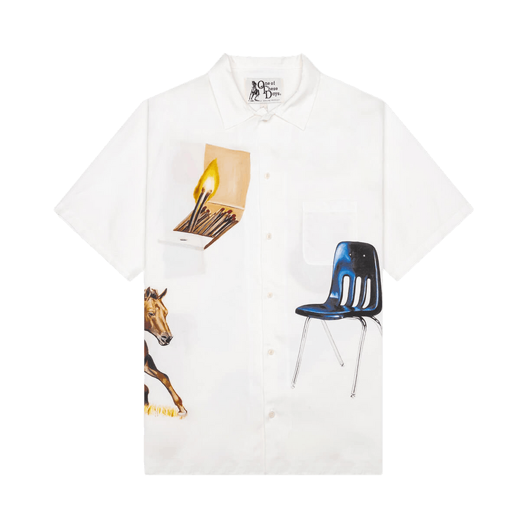 One Of These Days I Never Believed In Much, But I Believe In You Camp Shirt "Ivory"