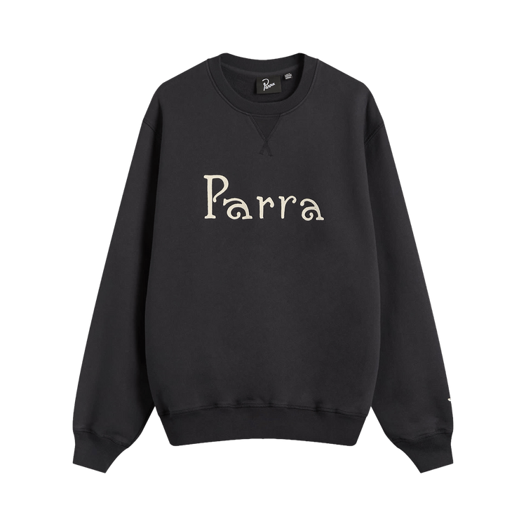 Parra Weird Trad Logo Crew Neck Sweatshirt "Dark Navy"