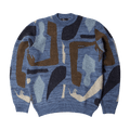 Parra Detached Knitting Pullover "Blue"