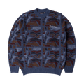 Parra Repeat FTP Booster Knitted Pullover "Blue"