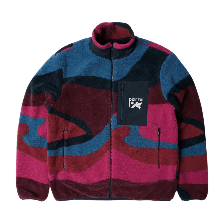 Parra Full FTP Booster Polar Fleece Jacket "Red"