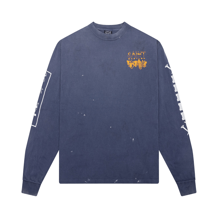 SAINT Mxxxxxx x Babylon Bleed Short-Sleeve Tee "Navy"