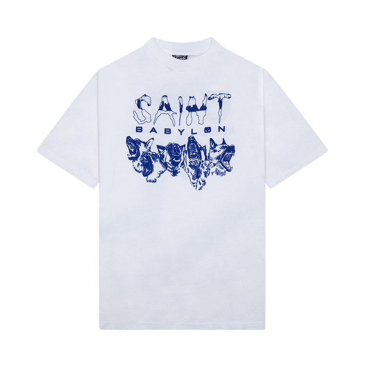 SAINT Mxxxxxx x Babylon Triple 6'X Dog Short-Sleeve Tee 'White'