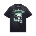 SAINT Mxxxxxx x Babylon Statue Skull Short-Sleeve Tee "Black"