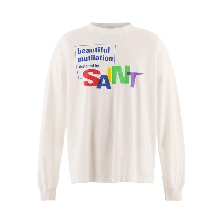 SAINT Mxxxxxx Beautiful Saint Long-Sleeve Tee "White"