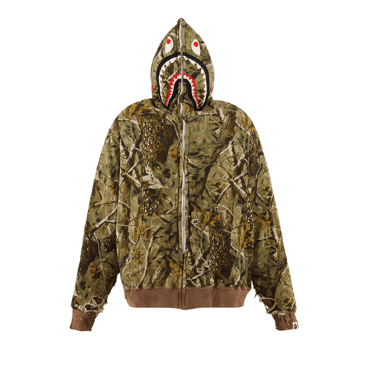 SAINT Mxxxxxx Bape Sahark Zip Hoodie "Camo"
