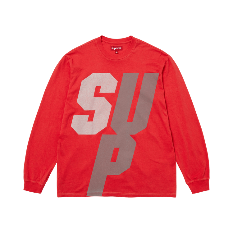 Supreme Reflective Long-Sleeve Top "Red"