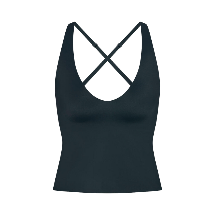 NikeSKIMS Shine V-Neck Tank Top "Dark Teal/Dark Teal"