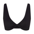 NikeSKIMS Matte Twist-Front Bra "Obsidian/Obsidian"
