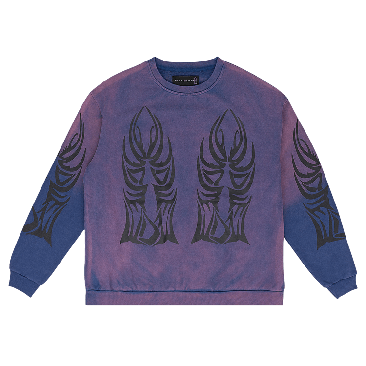 Who Decides War Winged Logo Hooded Sweatshirt "Purple"