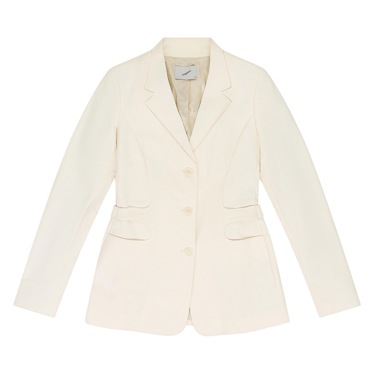 Coperni Trompe Loeil Belted Tailored Jacket "Cream"