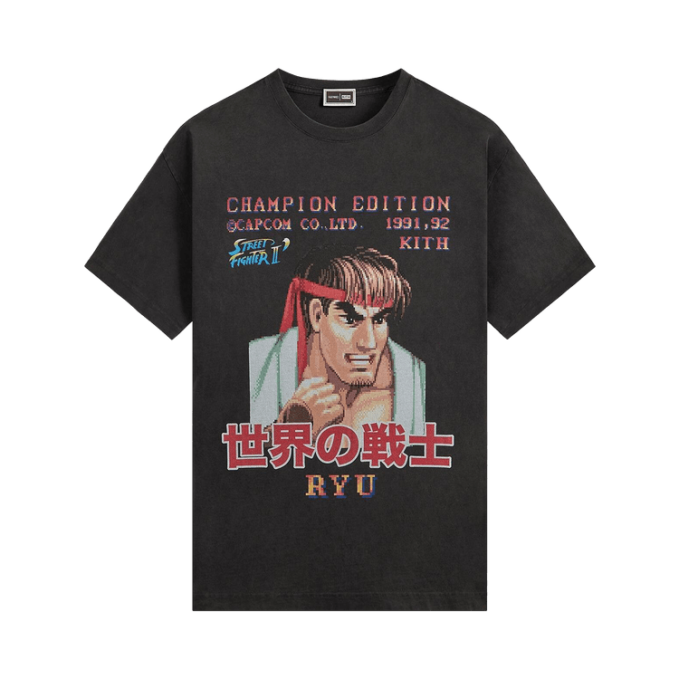 Kith x Capcom Ryu Champion Edition Vintage Tee "Black"