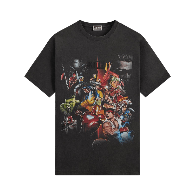 Kith x Marvel vs. Capcom Ultimate Vintage Tee "Black"