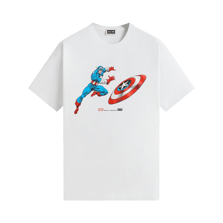 Kith x Marvel Captain America Vintage Tee "White"