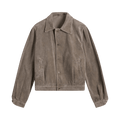 Auralee Pigment Dyed Finx Corduroy Blouson "Olive Brown"