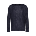 Auralee Baby Suri Alpaca Sheer Knit Pullover "Navy"