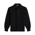 Auralee Shetland Wool Cashmere Knit Cardigan "Black"
