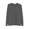 Auralee Wool Soft Jersey Long-Sleeve Tee "Top Charcoal"