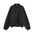 Auralee Light Wool Max Gabardine Chambray Padded Flight Blouson "Khaki Beige"