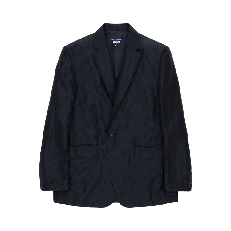 Comme des Garçons Homme Polyester Linen Jacket "Black"